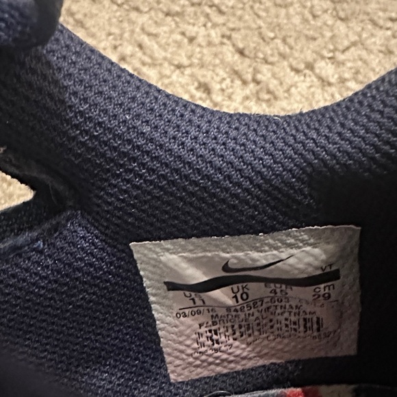 Nike Train Speed Mens New England Patriots Red & Blue Athletic Shoes Size 11 - Picture 6 of 6